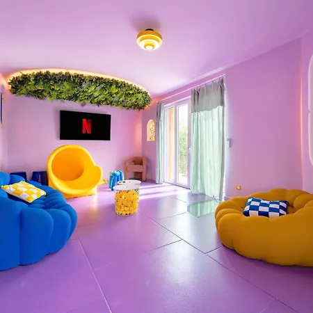 Pop & Fun A Avec Toboggan, Cinema Et Climatisation Apartment